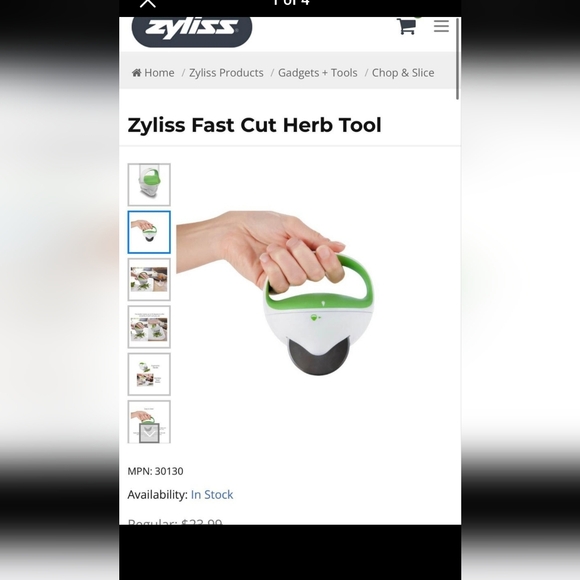 zyliss Other - 🧜‍♀️3 for $15 listing!🧜‍♀️ Zyliss Fast Cut Herb/pasta/mince Tool